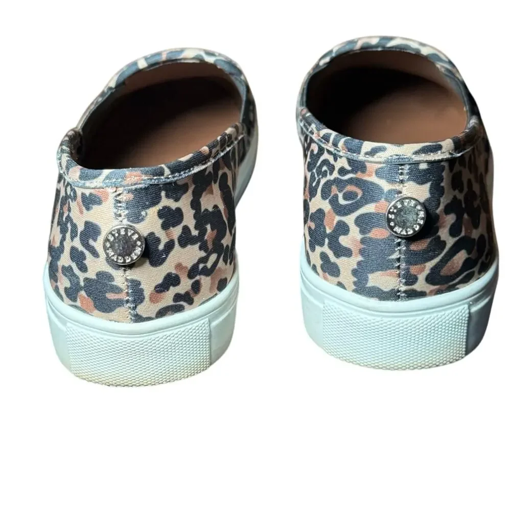Steve Madden Symba Leopard Slip-On Sneakers Women’s 6.5